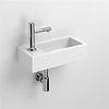 Clou Fontein Clou Flush 3 36x18x9cm Keramiek Glans Wit (Met Kraangat Links)