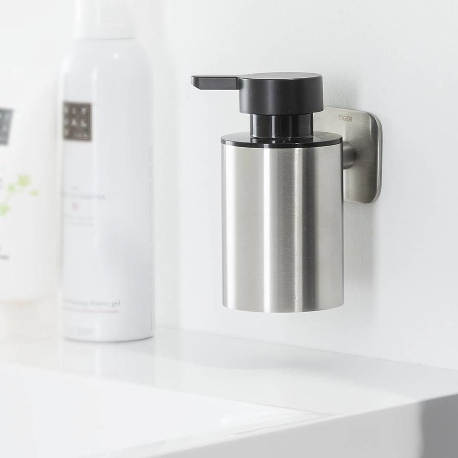 Zeepdispencer Tiger Colar RVS Geborsteld