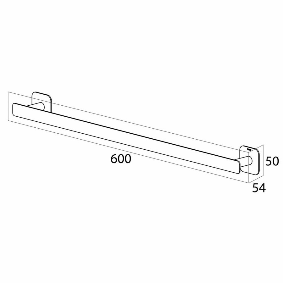 Handdoekrek Tiger Colar 60x5x5.4 cm RVS Geborsteld