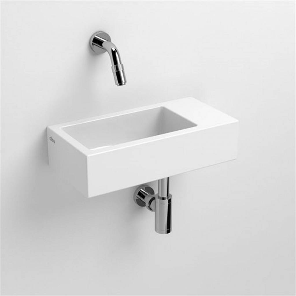 Fontein Clou Flush 3 36x18x9 cm Rechts Keramiek Glans Wit Clou