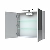 Allibert Spiegelkast Allibert Juno LED Verlichting 80x75.2x16cm Softclose Deuren Glans Wit