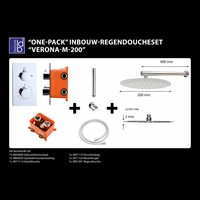 Regendoucheset Best Design Verona M200 Inbouw Met Inbouwbox Chroom