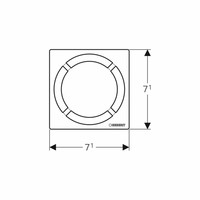 Putrooster Geberit Design voor Vloerput Douche Rond 8x8cm RVS