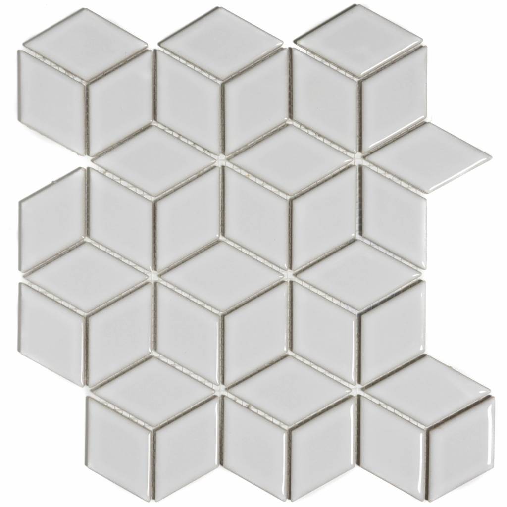Mozaiektegel The Mosaic Factory Paris Cubic 48X81 Mm Glanzend Porselein Wit the mosaic factory kopen in de aanbieding Mozaiektegel The Mosaic Factory Paris Cubic 48X81 Mm Glanzend Porselein Wit the mosaic factory kopen in de aanbieding
