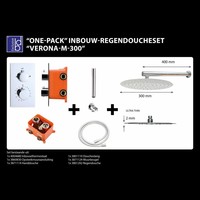 Regendoucheset Best Design Verona M300 Inbouw Met Inbouwbox Chroom