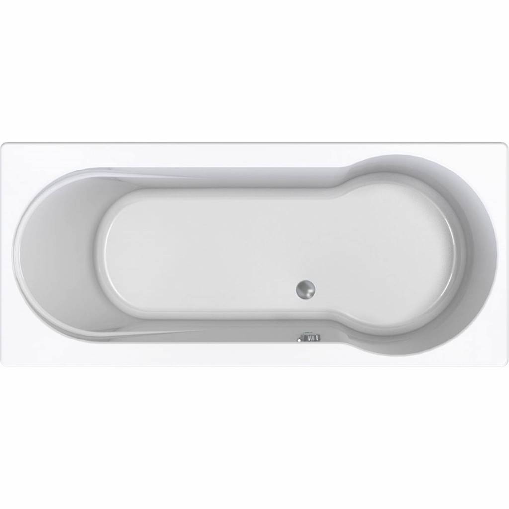 Inbouw Duo Ligbad Wisa New Fontana 170x75x50 cm Wit Wisa