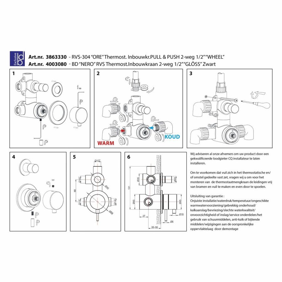 Regendoucheset Best Design Gless Nero M300 RVS Mat Zwart