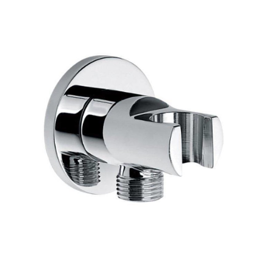 Muur Doucheaansluiting Met Opsteek  Wiesbaden 1'2 Inch Messing Chroom