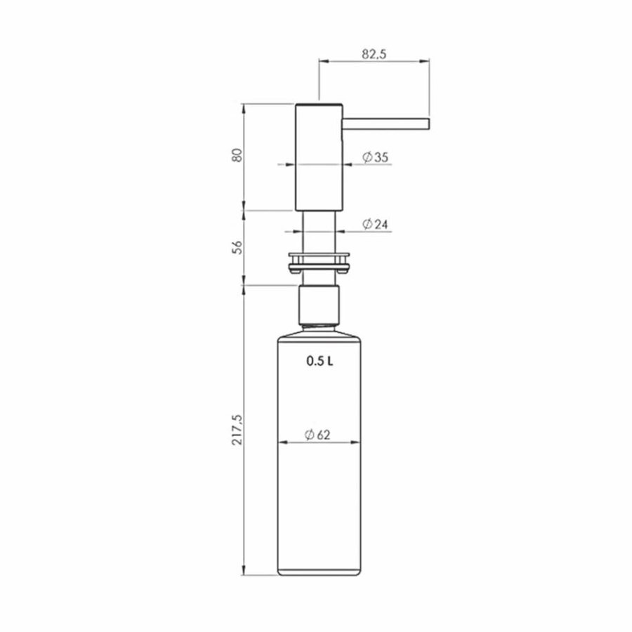 Quooker Zeepdispenser Nordic Chroom