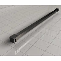 Wiesbaden Slim profielset+stabilisatiestang 120cm matzwart