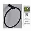 Boss & Wessing AQS Handdoekring Mia Rond Mat Zwart