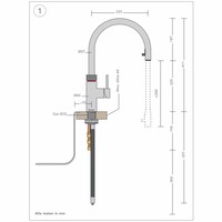 Quooker Cube Flex Chroom met Pro3-VAQ Boiler