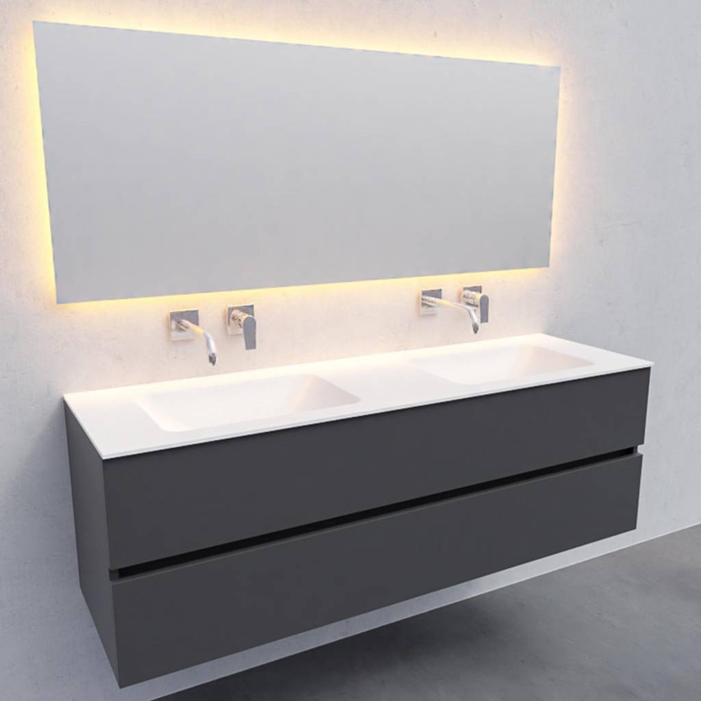 Boss Wessing Badkamermeubel Solid Surface Aqs Oslo 150X46 Cm Dubbel Mat Antraciet 0 Kraangaten boss wessing kopen in de aanbieding Boss Wessing Badkamermeubel Solid Surface Aqs Oslo 150X46 Cm Dubbel Mat Antraciet 0 Kraangaten boss wessing kopen in de aanbieding