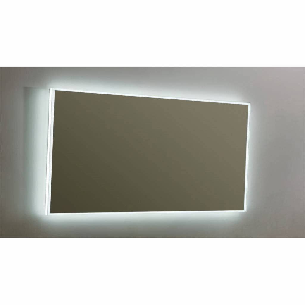 Spiegel Sanilux Mirror Infinity 140x70x4,5 cm Aluminium met LED Verlichting en Spiegelverwarming Sanilux