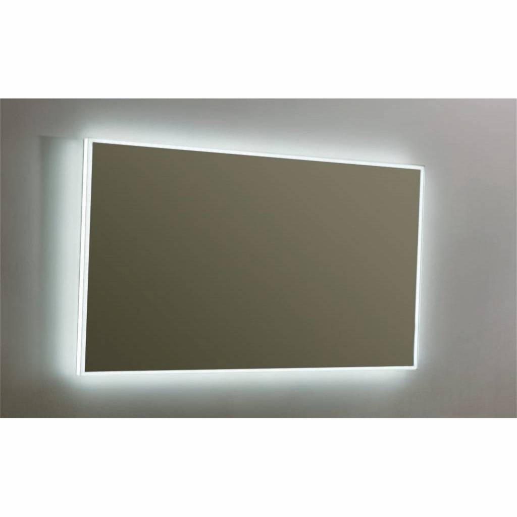 Spiegel Sanilux Mirror Infinity 120x70x4,5 cm Aluminium met LED Verlichting en Spiegelverwarming Sanilux