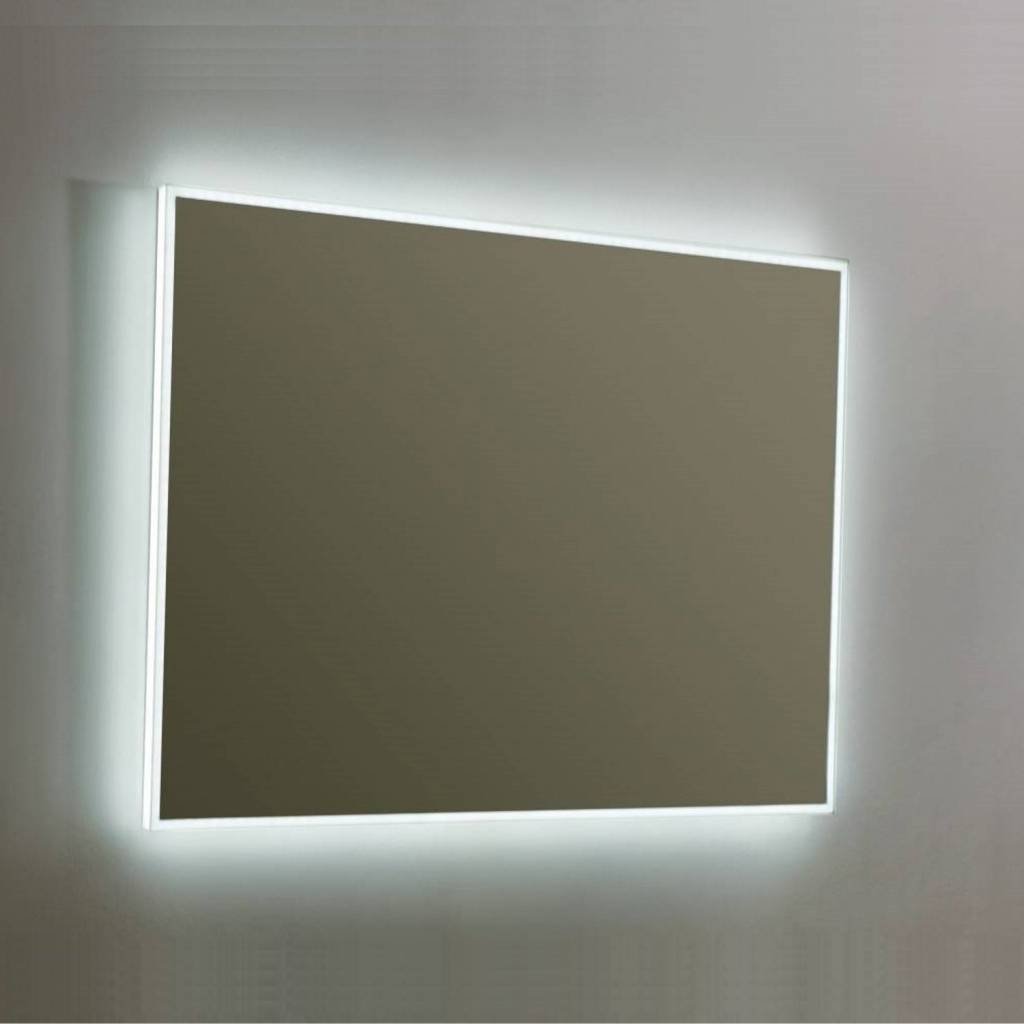 Spiegel Sanilux Mirror Infinity 80x70x4,5 cm Aluminium met LED Verlichting en Spiegelverwarming Sanilux