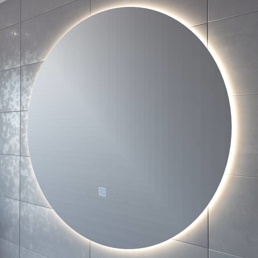 Badkamerspiegel Boss & Wessing Rond 120 cm LED Verlichting Warm White