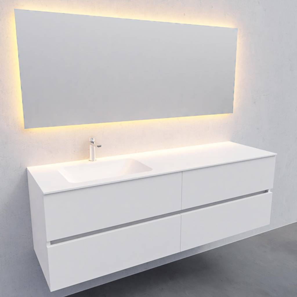 Boss Wessing Badkamermeubel Solid Surface Aqs Oslo 150X46 Cm Links Mat Wit 4 Laden Met 1 Kraangat boss wessing kopen in de aanbieding Boss Wessing Badkamermeubel Solid Surface Aqs Oslo 150X46 Cm Links Mat Wit 4 Laden Met 1 Kraangat boss wessing kopen in de aanbieding