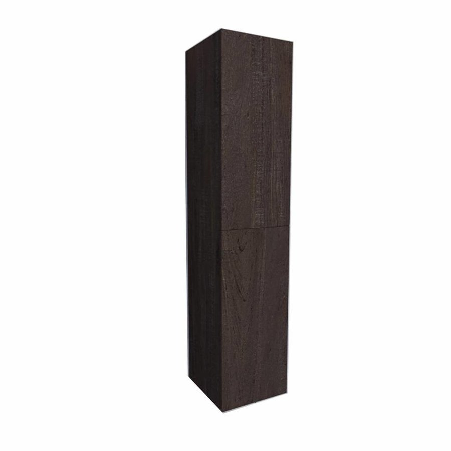 Kolomkast AQS Warschau 160x35x35cm MDF Omkeerbaar Wood Dark Brown