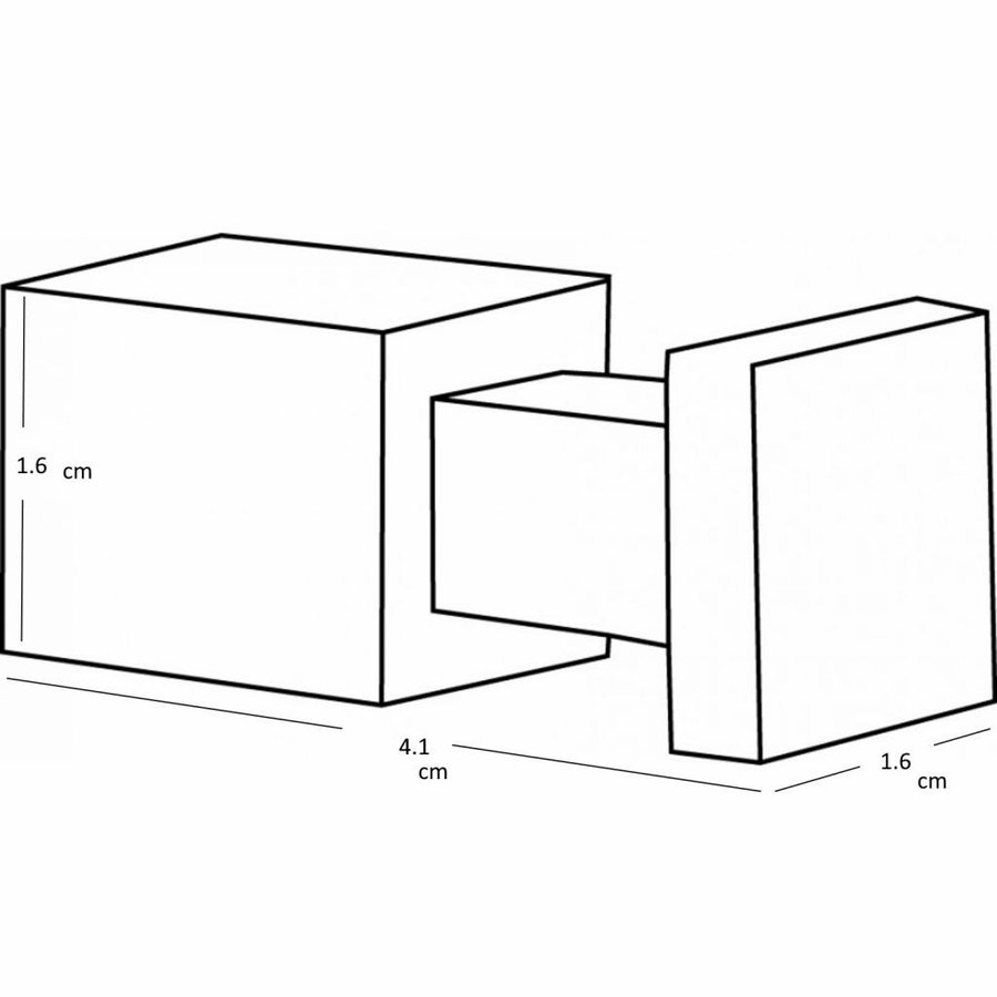 Schroefhaken Tiger Square RVS