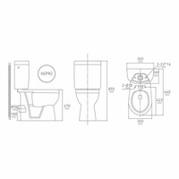 Duoblok VM Go X-Joy Verhoogd H Diepspoel PK (inclusief reservoir en zitting)