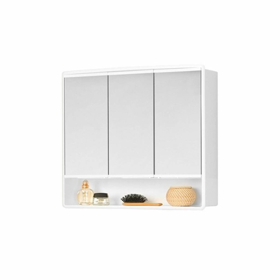 Spiegelkast Plieger Lymo met 3 Deuren 58x49,5x14,5 cm Wit