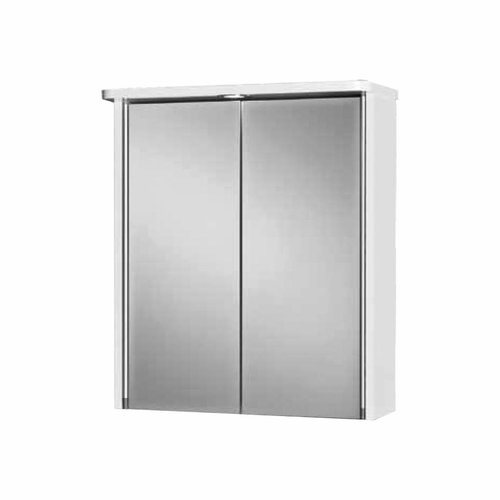 Spiegelkast Go By Van Marcke Tamrus 55x63x15cm MDF LED Verlichting Wit 