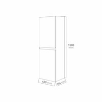 NIET MEER LEVERBAAR Badkamermeubelset Go By Van Marcke Roxanne 80cm Met Spiegel Hoogglans Wit