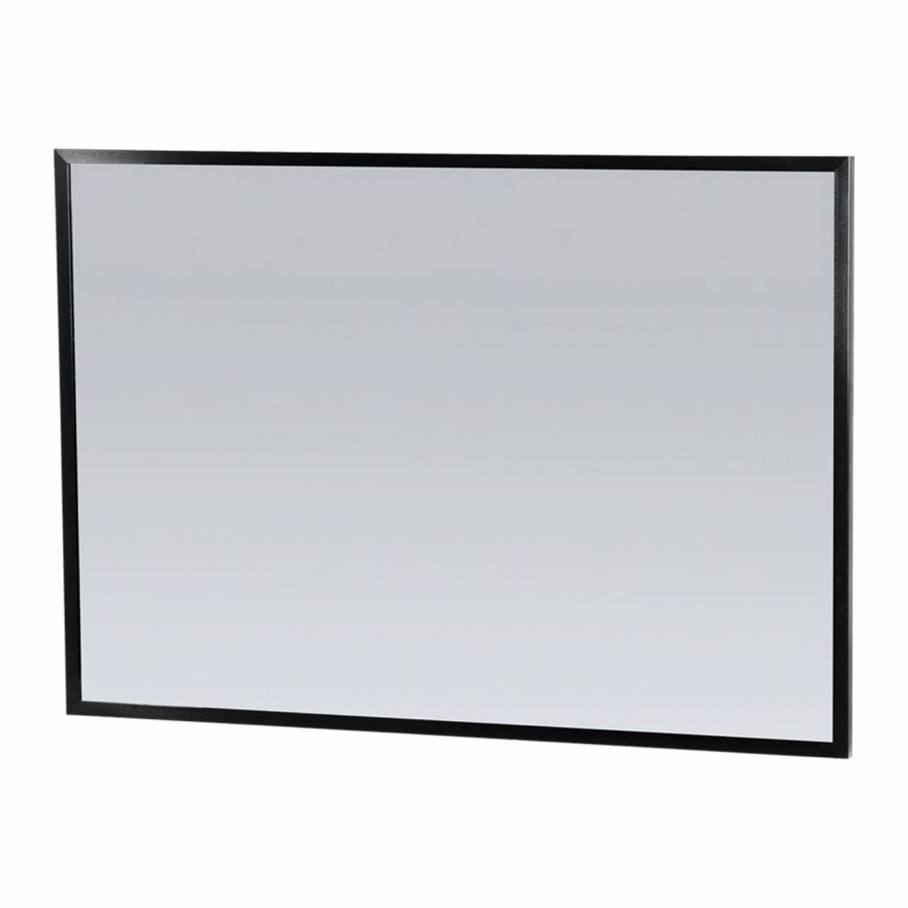 Spiegel Topa Silhouette 100x70x2.5 cm Aluminium Zwart Sanitop