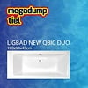Ligbad New Qbic Duo 190X90X45 Cm