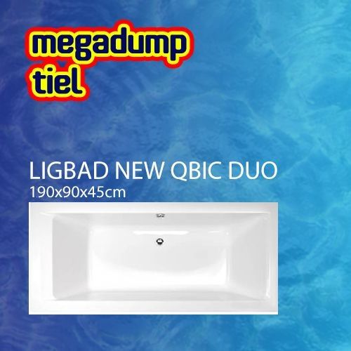 Ligbad New Qbic Duo 190X90X45 cm Aqua Viva