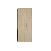 Kolomkast Dubbel Sanicare Soft-Closing Deuren Chromen Greep 160x67x32 cm Grey-Wood