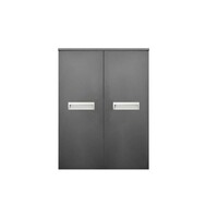 Kolomkast Sanicare Q2/Q3/Q8 2-Deurs Soft-Closing Alu Greep 90x67x32 cm Truffel