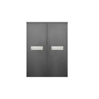 Kolomkast Sanicare Q2/Q3/Q8 2-Deurs Soft-Closing Alu Greep 90x67x32 cm Hoogglans Wit