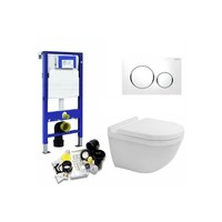 Up320 Toiletset 25 Duravit Starck 3.0 Met Bril En Drukplaat