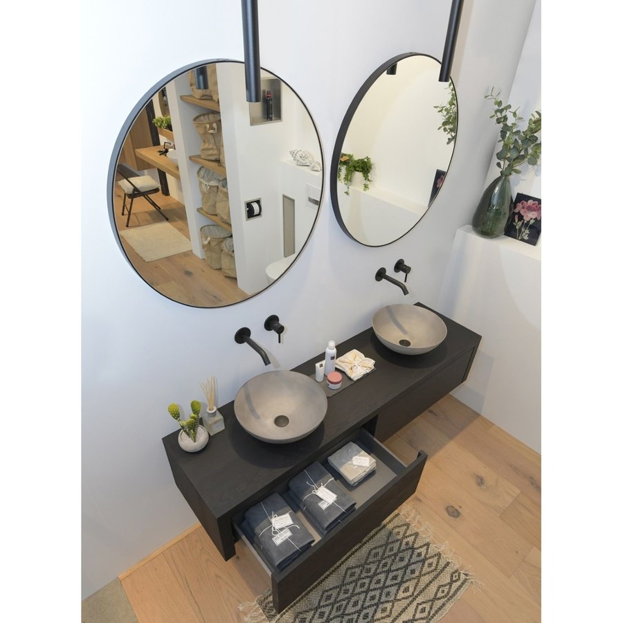 Spiegel LoooX Mirror Black Line Round Ø 60cm