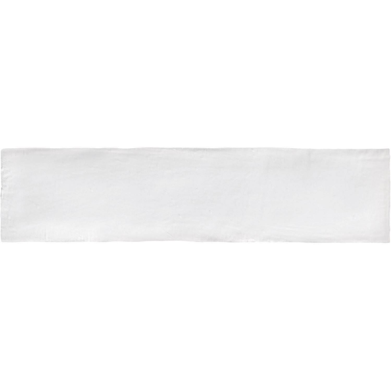 Wandtegel Colonial White Glans 7.5x30 cm Glans Wit Jabo