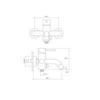 Badkraan Van Marcke Cocoon Bad/Douche Mengkraan Met Handdouche Chroom