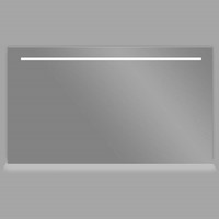 LED Spiegel Sanilux Aluminium met Onderverlichting 140x70 cm Inclusief Spiegelverwarming
