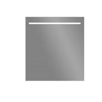 LED Spiegel Sanilux Aluminium met Onderverlichting 80x70 cm Inclusief Spiegelverwarming