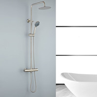 Regendouche BWS Exclusive 20cm met 3 Standen Handdouche 304 RVS