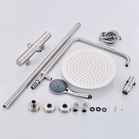 Regendouche BWS Exclusive 20cm met 3 Standen Handdouche 304 RVS