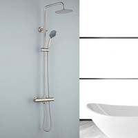 Regendouche BWS Exclusive 20cm met 3 Standen Handdouche 304 RVS