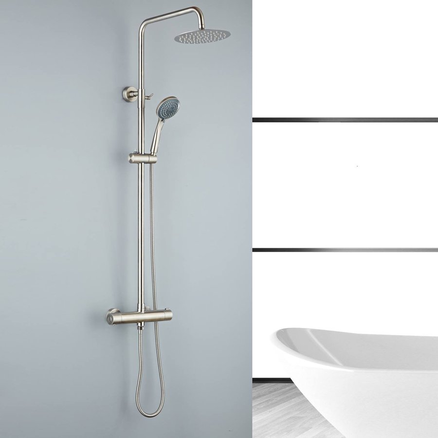 Regendouche BWS Exclusive 20cm met 3 Standen Handdouche 304 RVS