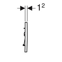 Drukplaat Geberit Sigma 30 DF Mat Zwart