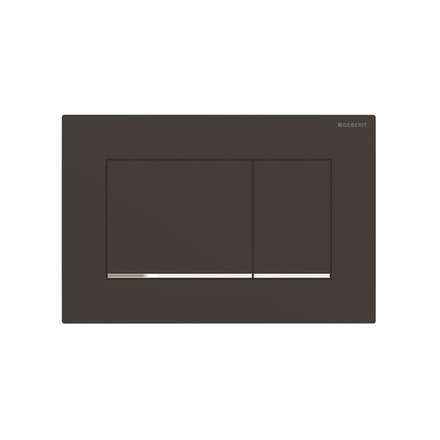 Drukplaat Geberit Sigma 20 Square DF Mat Zwart