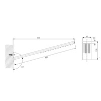 Hoofddouche Damast Oled Chroom met Handdouche