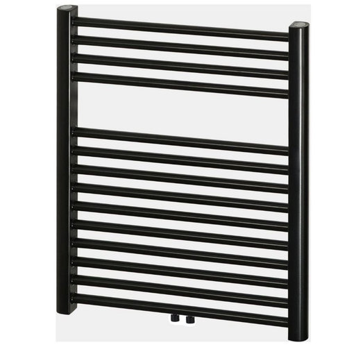 Designradiator Haceka Gobi Adoria 59x69 cm Zwart 6-Punts Aansluiting (368 Watt) 