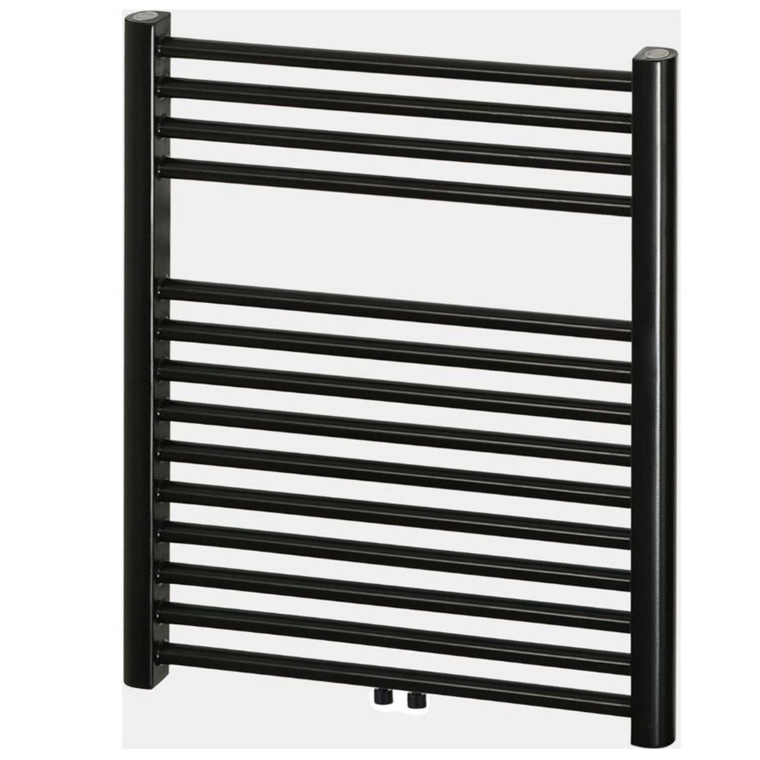 Designradiator Haceka Gobi Adoria 59x69 cm Zwart 6-Punts Aansluiting Haceka