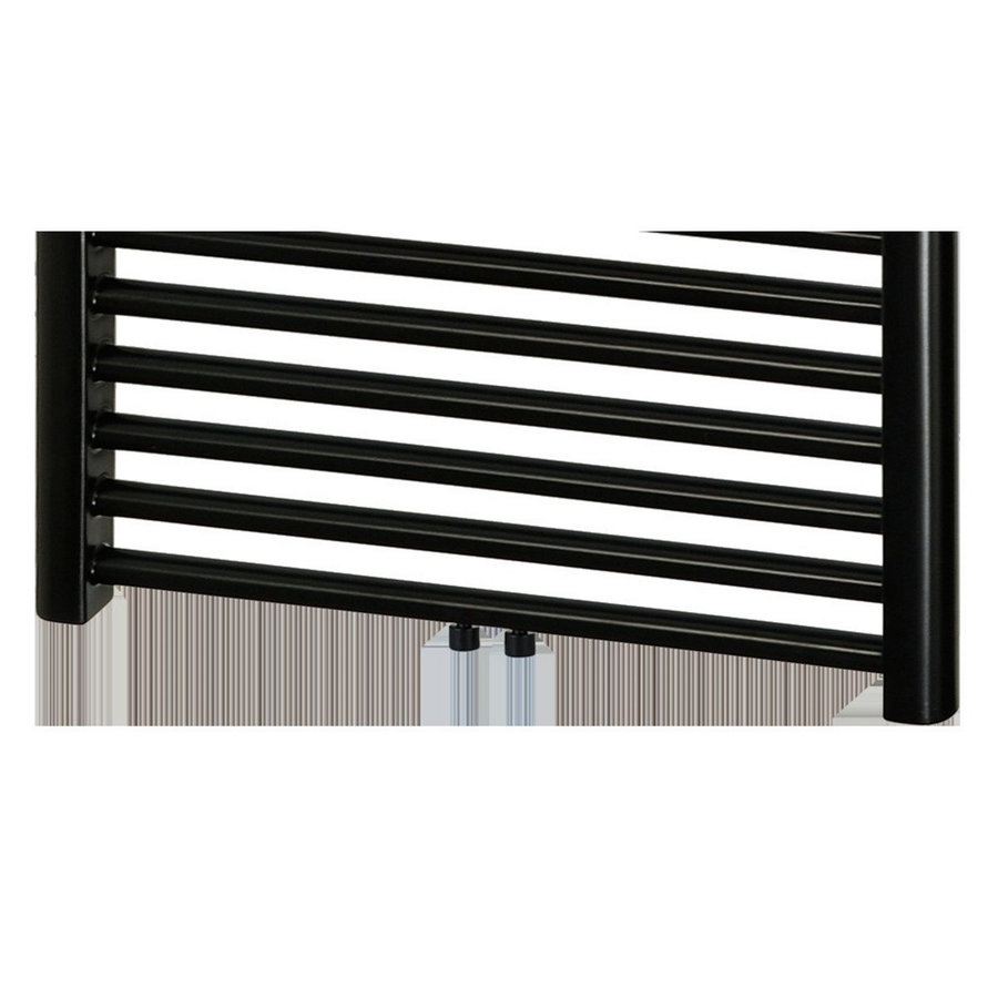 Designradiator Haceka Gobi Adoria 59x69 cm Zwart 6-Punts Aansluiting (368 Watt)